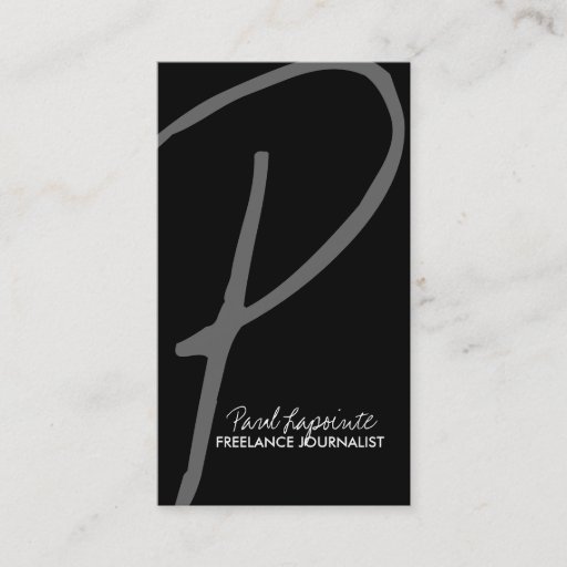 Customizable Modern Monogram Business Cards