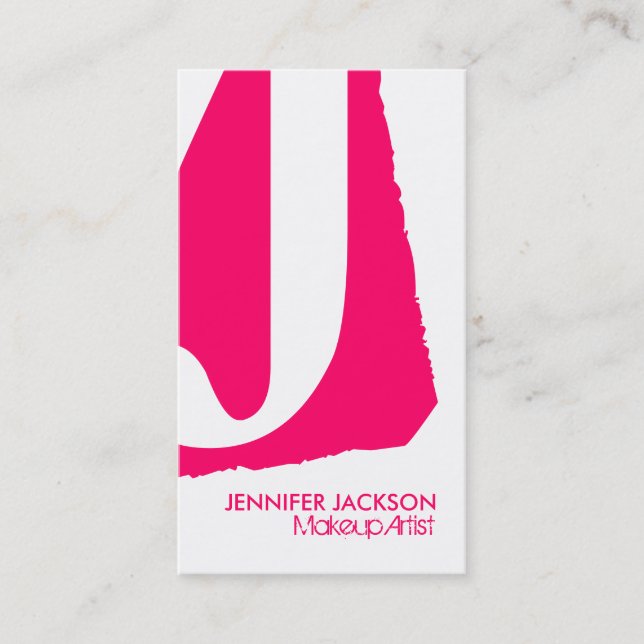 Modern Monogram Business Cards (Front)