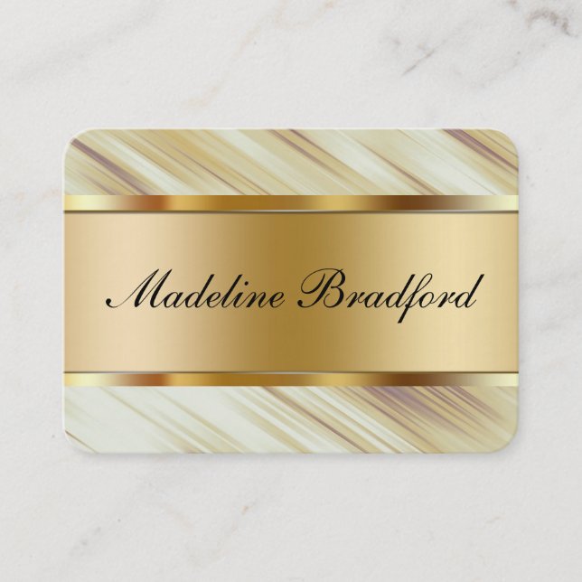 Modern Monogram Business Cards (Front)