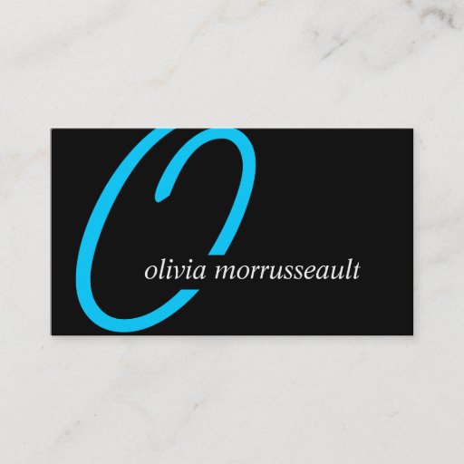 Customizable Modern Monogram Business Cards