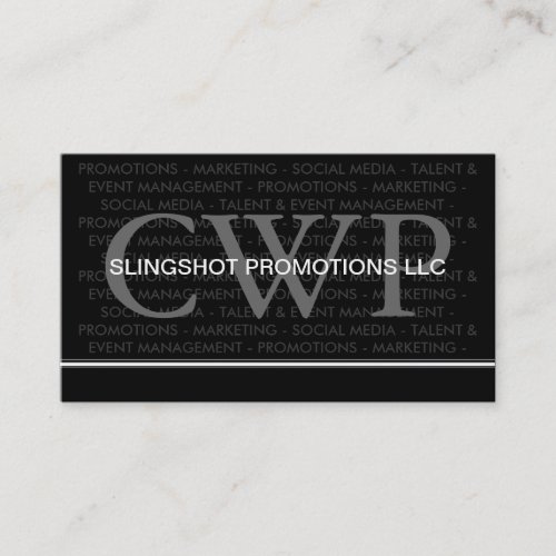 Modern Monogram Business Cards
