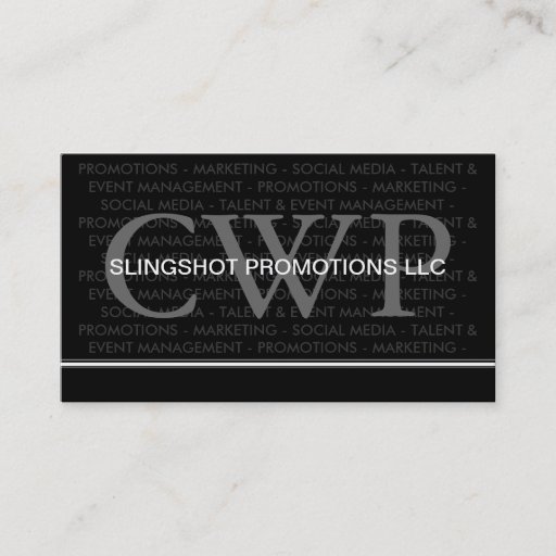 Customizable Modern Monogram Business Cards