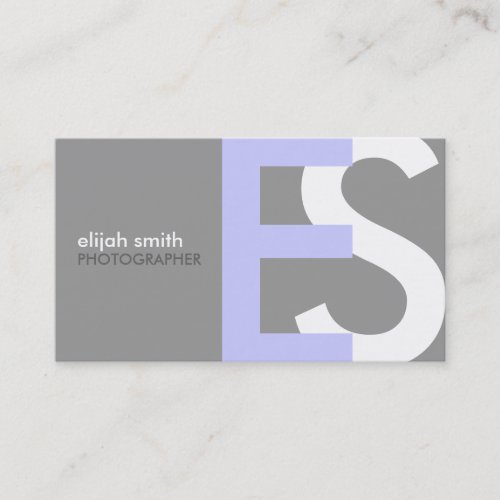 Modern Monogram Business Cards