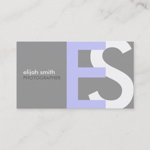 Customizable Modern Monogram Business Cards