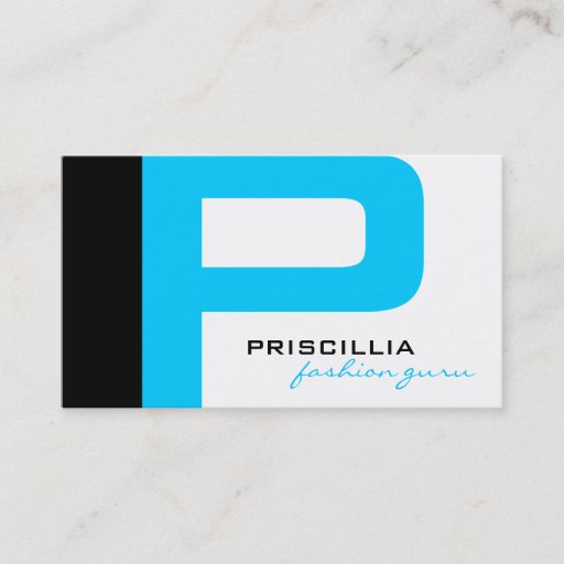 Customizable Modern Monogram Business Cards