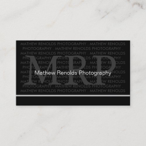 Modern Monogram Business Cards