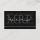 Modern Monogram Business Cards