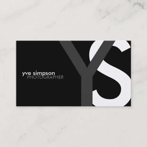 Modern Monogram Business Cards