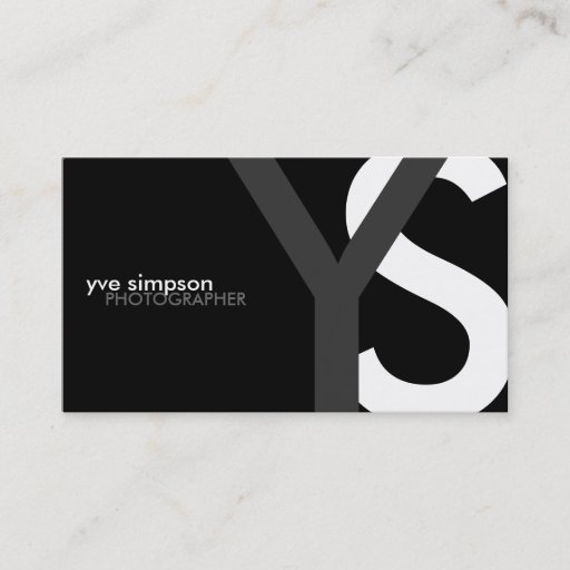 Customizable Modern Monogram Business Cards
