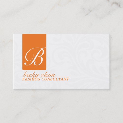Modern Monogram Business Cards