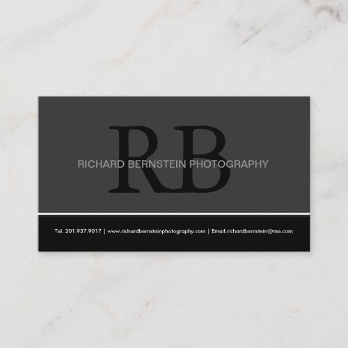 Modern Monogram Business Cards