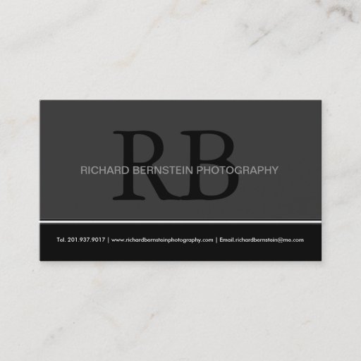 Customizable Modern Monogram Business Cards