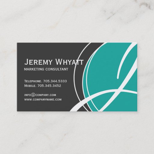 Customizable Modern Monogram Business Cards