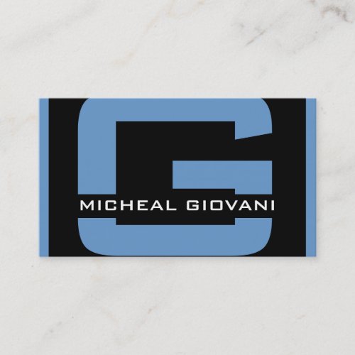 Modern Monogram Business Cards