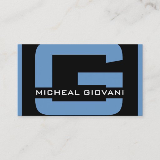Customizable Modern Monogram Business Cards