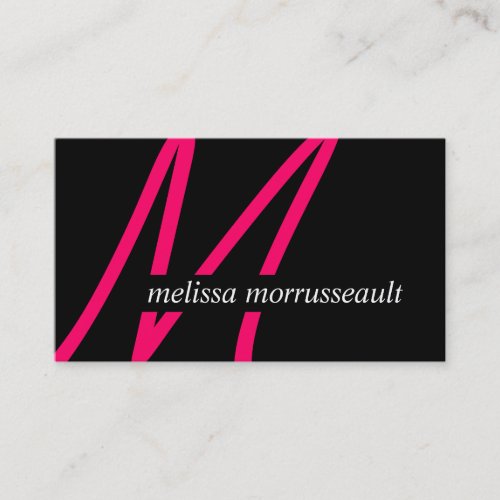 Modern Monogram Business Cards