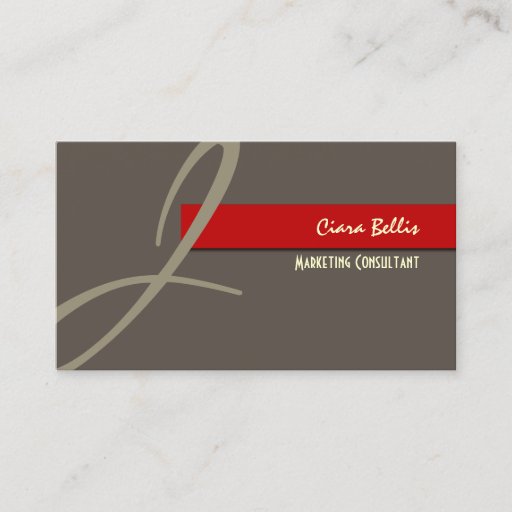 Customizable Modern Monogram business cards