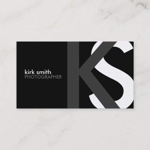 {Mug.Muq(Mu_)}1 Modern Monogram Business Cards