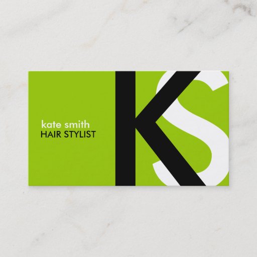 Customizable Modern Monogram Business Cards