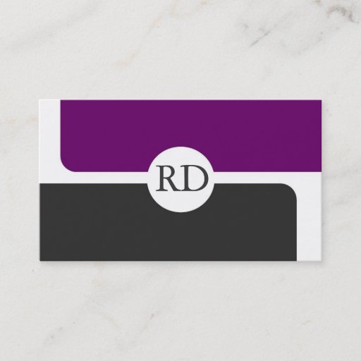 Customizable Modern Monogram Business Cards