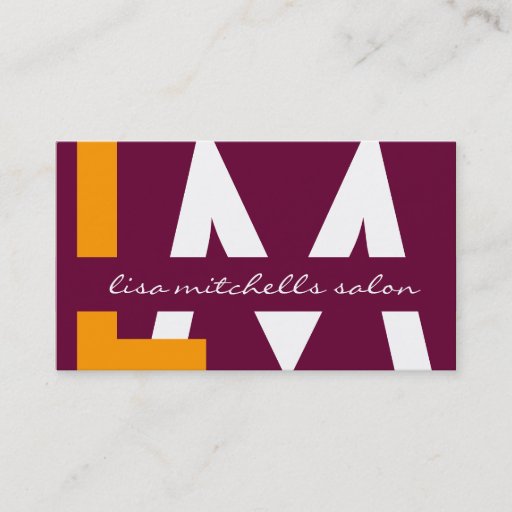 Customizable Modern Monogram Business Cards