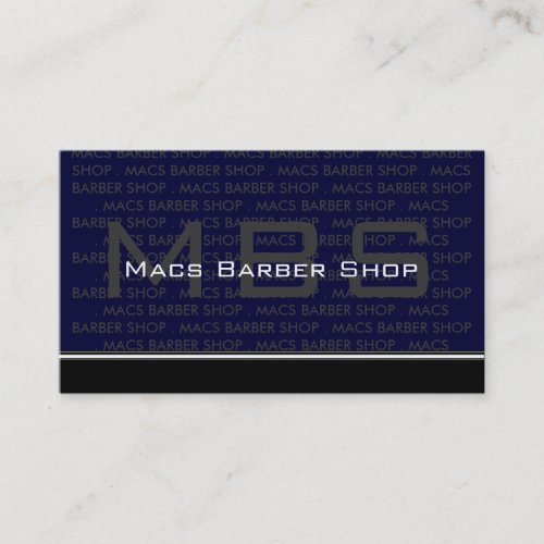 Modern Monogram Business Cards