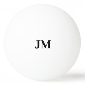 Modern Monogram Classic Personalized Initials Ping Pong Ball
