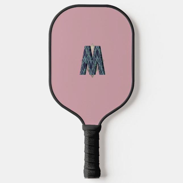 Modern Monogram | Clean Minimalist  Pickleball Paddle (Front)