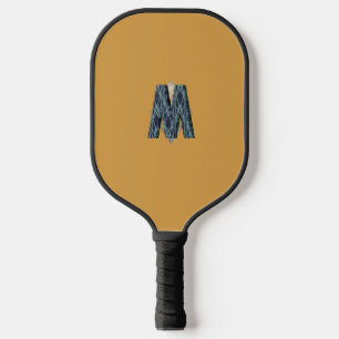 Modern Monogram   Clean Minimalist Pickleball Paddle