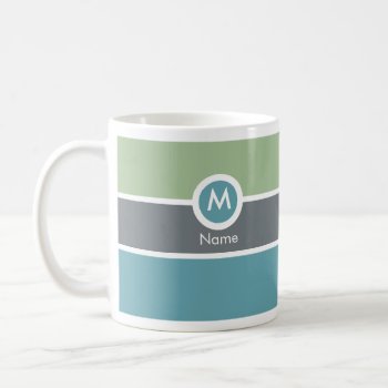 Modern Monogram Coffee Mug by mazarakes at Zazzle