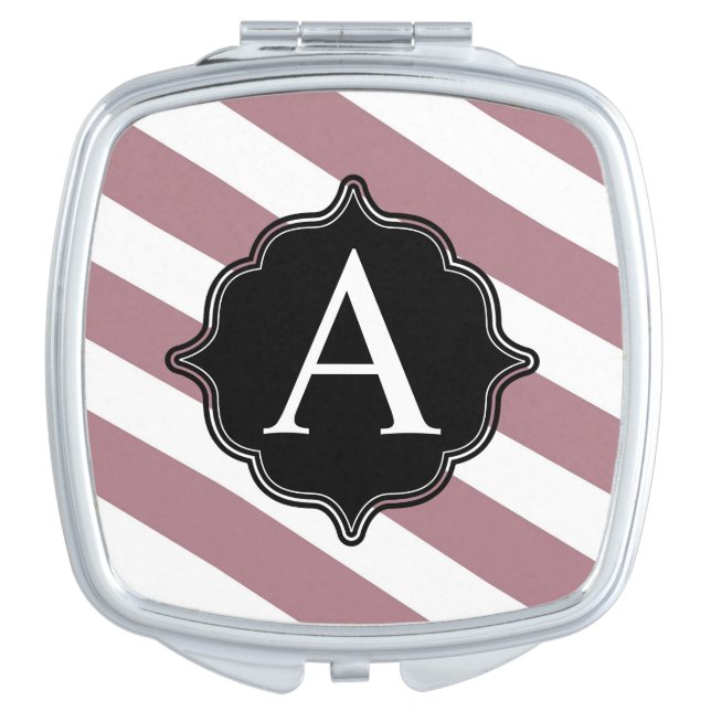 Modern Monogram Compact Mirror (Front)
