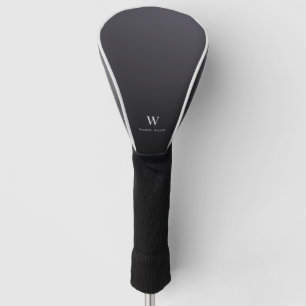 Modern Monogram Cool Minimalist Professional Golf Head Cover