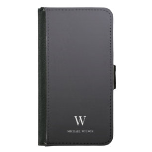 Modern Monogram Cool Minimalist Professional Samsung Galaxy S5 Wallet Case