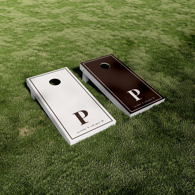 Modern Monogram | Custom Initial Design Cornhole Set (Creator Uploaded)