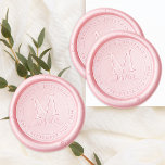 Modern Monogram Elegant Custom Name Date Wedding Wax Seal Stamp<br><div class="desc">This wax seal is perfect for adding a touch of elegance to wedding invitations and thank you cards. The modern, simple design features the bride and groom's names and established date in a monogram style. These seals are also great for wedding favors and can be used for mailing purposes as...</div>