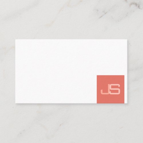 Modern Monogram Elegant Personalized Template Business Card