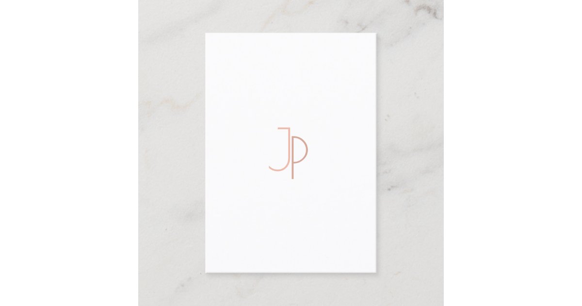 Modern Monogram Elegant Simple Trendy Template Business Card | Zazzle