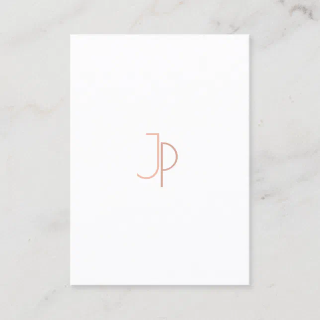Modern Monogram Elegant Simple Trendy Template Business Card | Zazzle