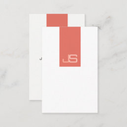 Modern Monogram Elegant Template Professional Business Card