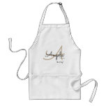 modern monogram for the chef cuisine adult apron modern monogram for the chef cuisine adult apron