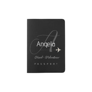 Modern Monogram for the Traveler Passport Holder