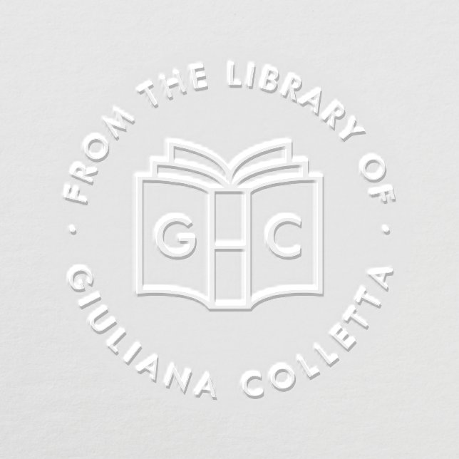 Modern Monogram | From The Library Of Embosser (Design)