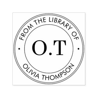 Modern Monogram From the Library Of Self-inking Stamp