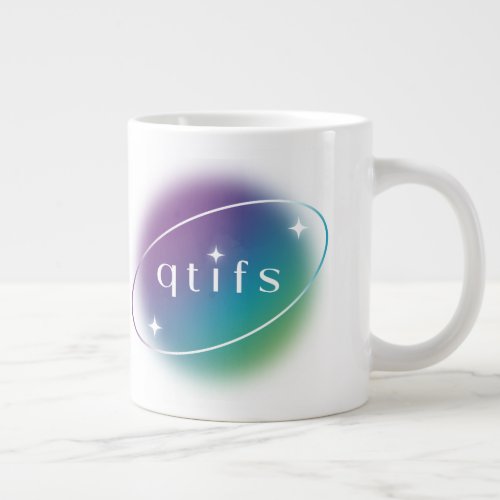 Modern Monogram Giant Coffee Mug