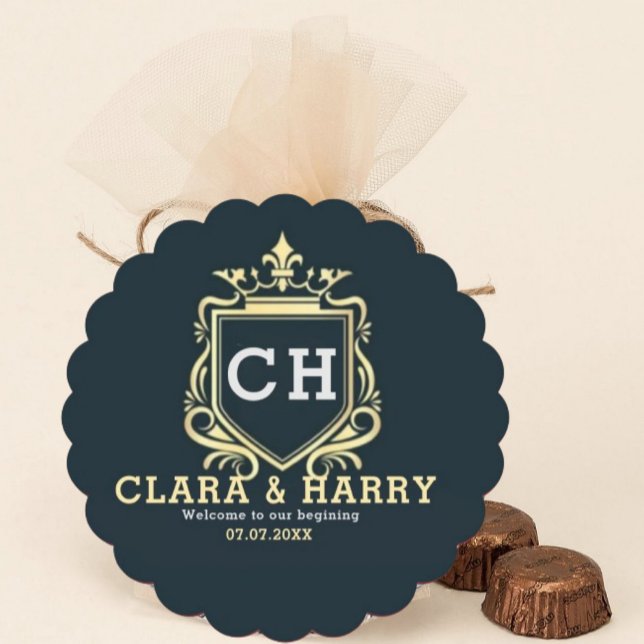  Modern monogram gold calligraphy wedding  Square Paper Coaster (Creator Uploaded)