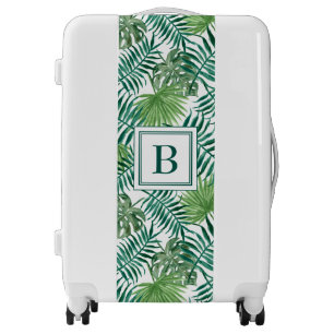 Modern Monogram Green Luggage