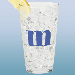 Modern Monogram Initial Glass