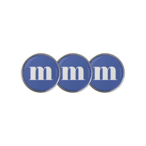 Modern Monogram Initial Golf Ball Marker