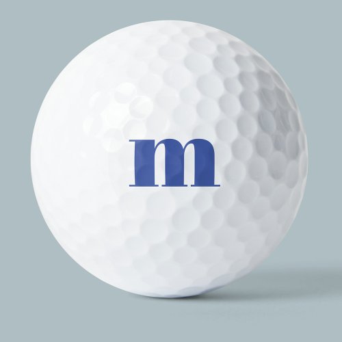 Modern Monogram Initial Golf Balls