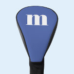 Modern Monogram Initial Golf Head Cover<br><div class="desc">Modern lower case typography minimalist monogram initial design which can be changed to personalize.</div>